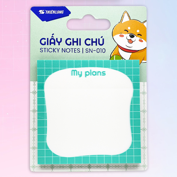 Giấy Ghi Chú Pet - 73 x 73 mm - Thiên Long SN-010 (50 Tờ/Xấp) - Màu Xanh Dương