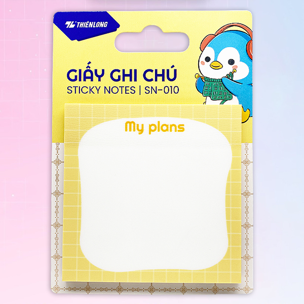 Giấy Ghi Chú Pet - 73 x 73 mm - Thiên Long SN-010 (50 Tờ/Xấp) - Màu Vàng