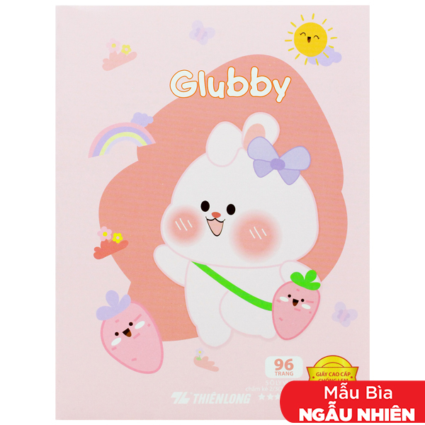 Tập Học Sinh Glubby Giấy Chống Lem - 5 Ô Ly Vuông - 96 Trang 120gsm - Thiên Long NB-122 (Mẫu Bìa Giao Ngẫu Nhiên)