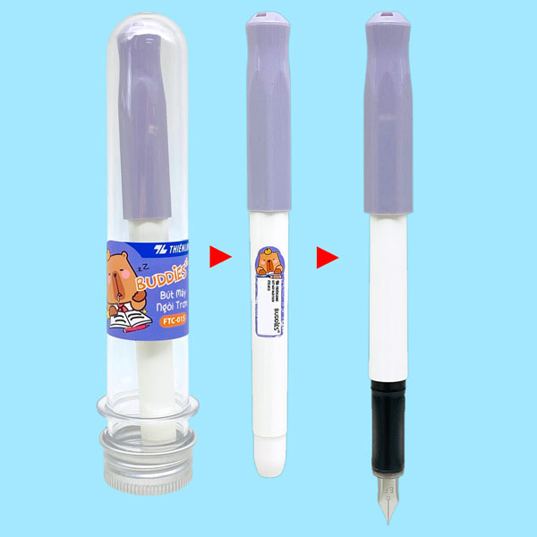 Bút Máy Buddies - Thiên Long FTC-015 - Màu Xám