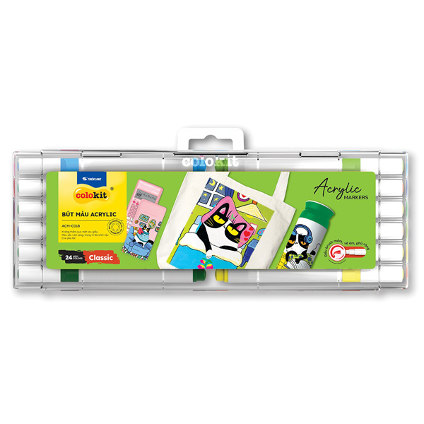 Hộp 24 Bút Màu Acrylic - Colokit ACM-C018