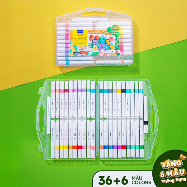 Hộp 32 Bút Màu Acrylic Đầu Brush - Colokit ACM-C022