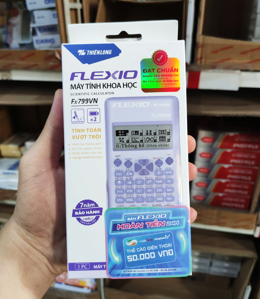 Máy Tính Khoa Học Flexio - Thiên Long Fx799VN - Phiên Bản 2025
