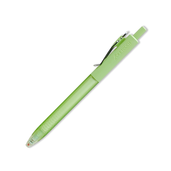 Bút Gel Soft Touch 0.5 mm - Thiên Long GEL-070 - Mực Xanh - Thân Màu Xanh Lá