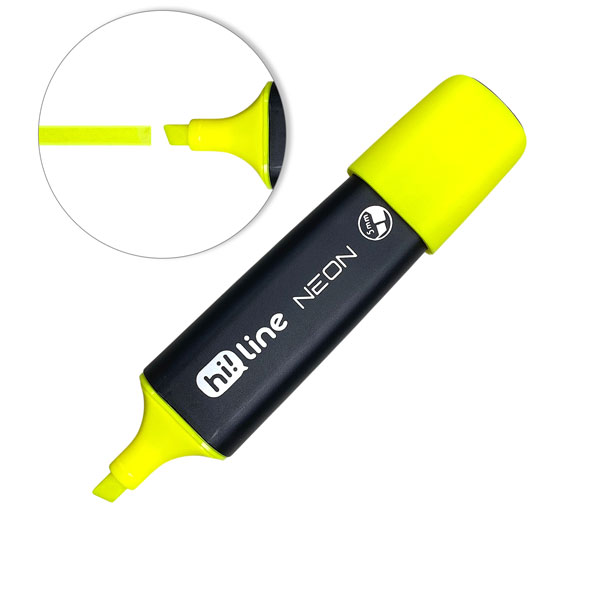 Bút Dạ Quang Hi!Line Neon 5 mm - Thiên Long HL-029 - Màu Vàng