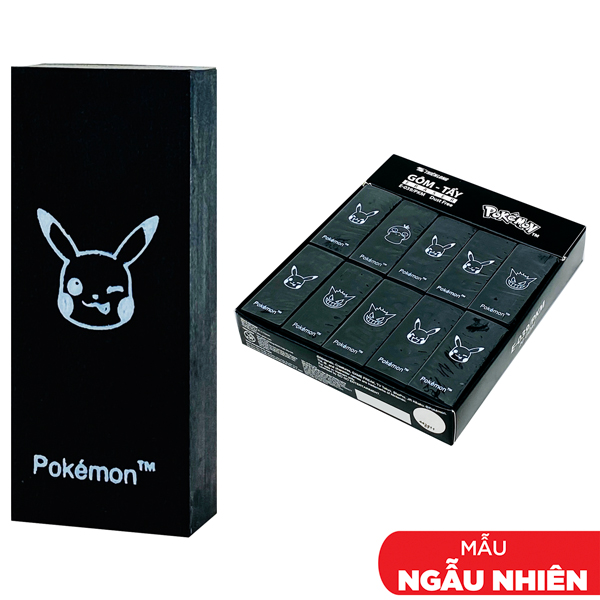 Gôm Tẩy - Pokemon E-039/PKM - Màu Đen (Mẫu Sản Phẩm Giao Ngẫu Nhiên)