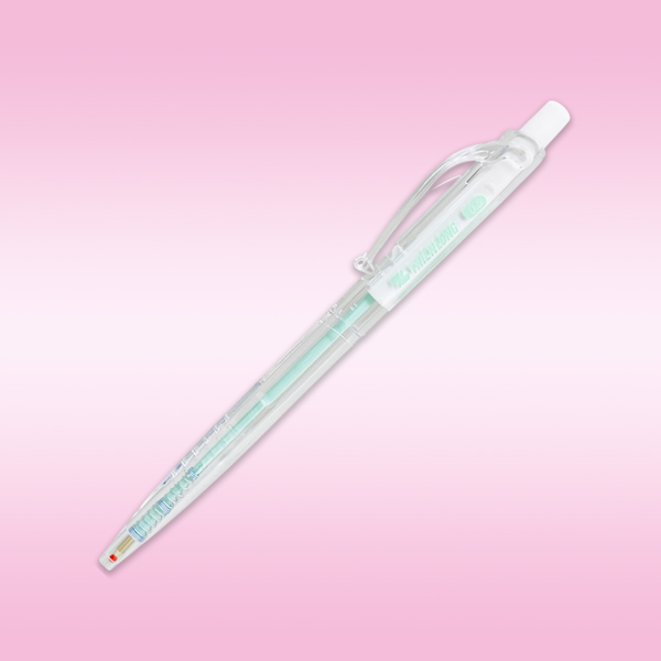 Bút Bi 0.5 mm - Thiên Long TL-107 - Mực Xanh - Ống Mực Xanh Lá
