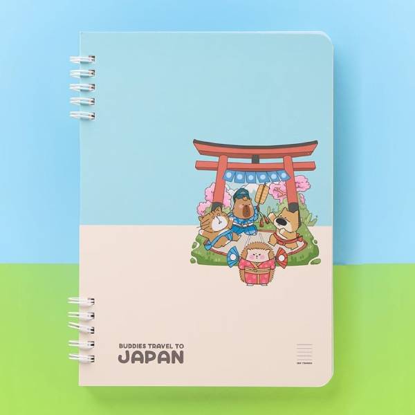 Sổ Lò Xo Buddies A5 - Kẻ Ngang - 120 Trang 100gsm - Thiên Long MB-029 - Japan
