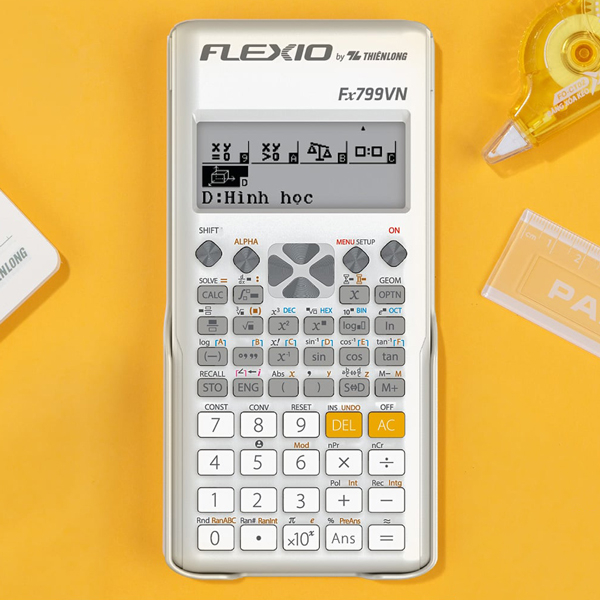 Máy Tính Khoa Học Flexio - Thiên Long fx-799VN - Phiên Bản 2026 - Màu Trắng