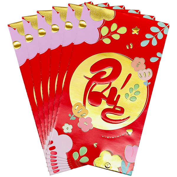Bộ 6 Bao Lì Xì Tết Bính Ngọ 2026 - H5-8-1 - Phúc