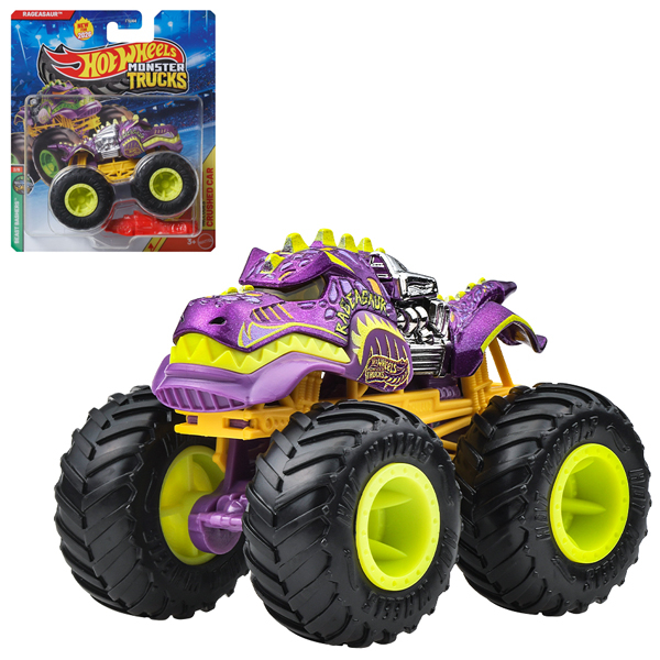 Đồ Chơi Mô Hình Siêu Xe Tải Quái Vật Monster Trucks - Hot Wheels FYJ44 - Beast Bashers