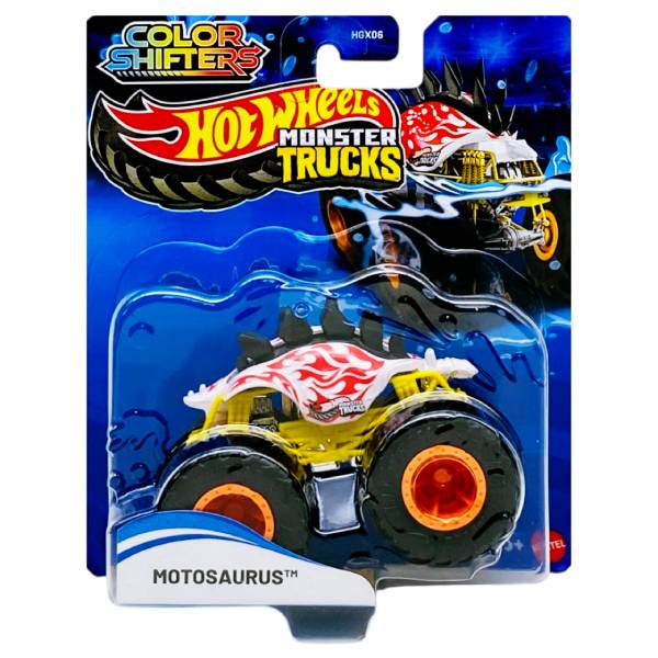 Đồ Chơi Mô Hình Siêu Xe Tải Quái Vật Monster Trucks Đổi Màu - Hot Wheels HGX06 - Motosaurus