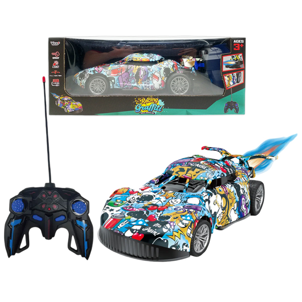 Đồ Chơi Xe Đua Graffiti Phun Sương Điều Khiển Từ Xa - Vecto