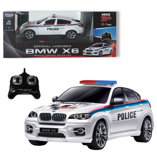 Đồ Chơi Xe Cảnh Sát BMW X6 Điều Khiển Từ Xa - Vecto VT2404P/WH - Màu Trắng