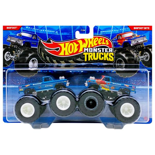 Đồ Chơi Bộ 2 Siêu Xe Monster Trucks - Hot Wheels FYJ64M - Bigfoot + Bigfoot Bite
