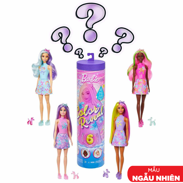 Đồ Chơi Búp Bê Barbie Đổi Màu - Phiên Bản Bong Bóng Thú Cưng - Barbie JFV58 (Sản Phẩm Bên Trong Giao Ngẫu Nhiên)