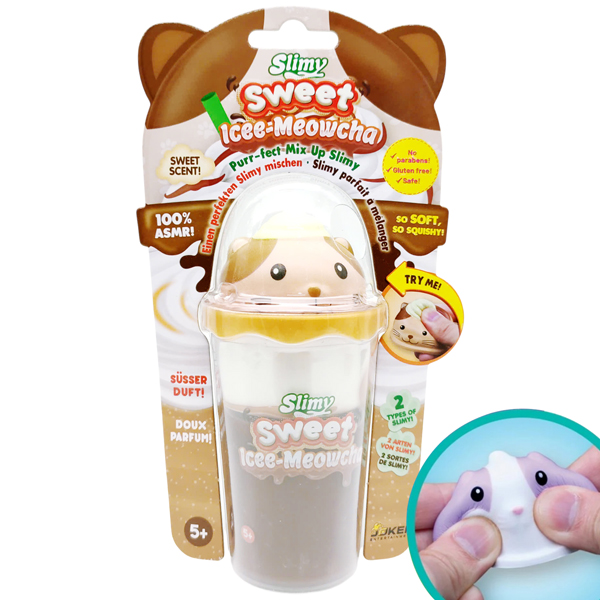 Đồ Chơi Slimy Cà Phê Icee - Meowcha Với Squishy Mèo Nâu Dễ Thương - Slimy 20270228/33529A/BR
