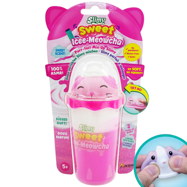 Đồ Chơi Slimy Cà Phê Icee - Meowcha Với Squishy Mèo Hồng Dẻo Ngọt Ngào - Slimy 20270228/33529A/PK
