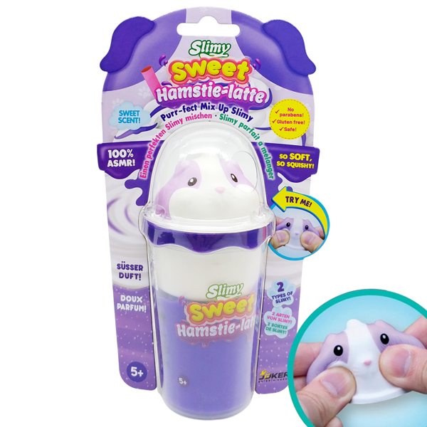 Đồ Chơi Slimy Cà Phê Hamstie - Latte Với Squishy Tím Dẻo Đáng Yêu - Slimy 20270228/33529A/PP