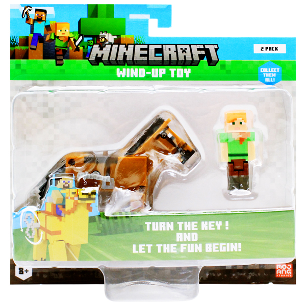 Đồ Chơi Mô Hình Minecraft Dây Cót Alex Cưỡi Ngựa - Mojang Studios HOR/MC1014