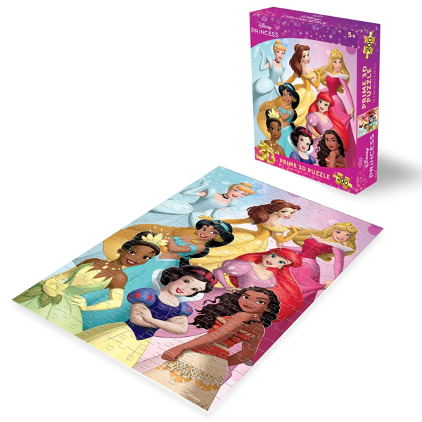 Đồ Chơi Xếp Hình 3D Disney - Princess - Illumination 33356 (200 Mảnh Ghép)