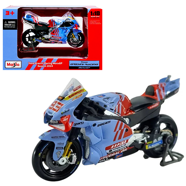 Đồ Chơi Mô Hình Xe Mô Tô 1:18 GP Racing - Gresini Racing 2024 - Maisto 36399/MT36000