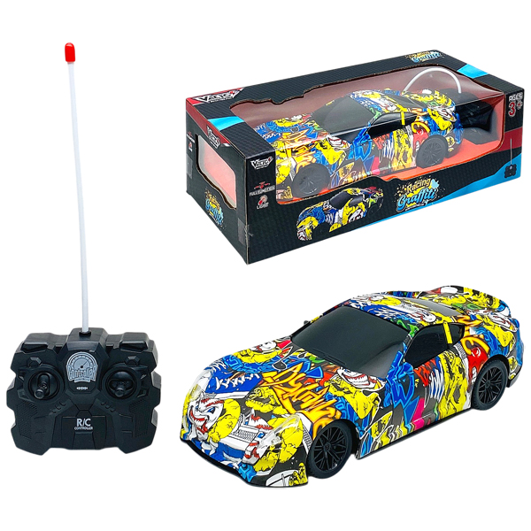 Đồ Chơi Siêu Xe Đua Graffiti Đường Phố Điều Khiển Từ Xa - Vecto VT59920A - Màu Vàng
