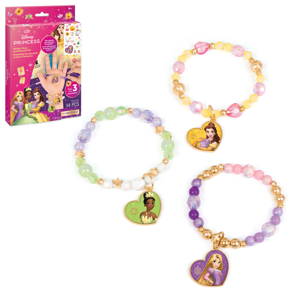 Đồ Chơi Bộ Làm Vòng Tay Sáng Tạo Công Chúa Disney - Make It Real 4233MIR