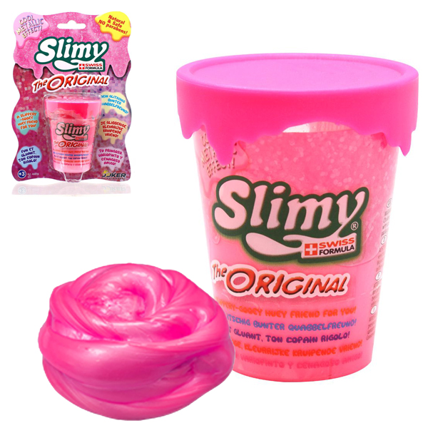 Đồ Chơi Chất Nhờn Ma Quái Slime Hồng 80g - Slimy 20271231/46078A/PK