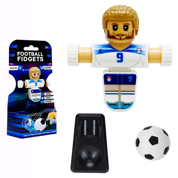 Đồ Chơi Bóng Đá Xoay 1 Người - Champion Games S8488 - Áo Số 9 - Màu Trắng
