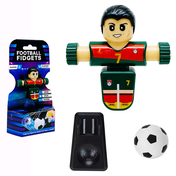 Đồ Chơi Bóng Đá Xoay 1 Người - Champion Games S8488 - Áo Số 7 - Màu Xanh Lá