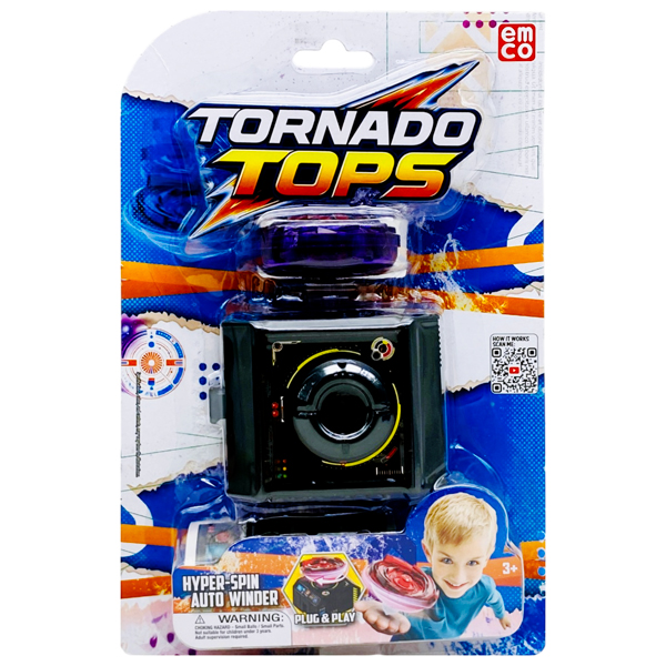Đồ Chơi Con Quay Lốc Xoáy Kèm Trạm Sạc Năng Lượng - Emco VT150/PP - Tím Ma Thuật
