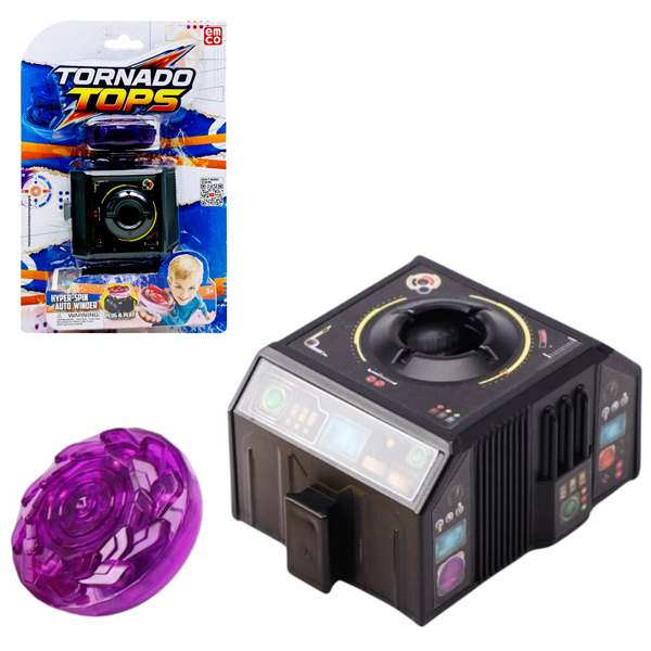 Đồ Chơi Con Quay Lốc Xoáy Kèm Trạm Sạc Năng Lượng - Emco VT150/PP - Tím Ma Thuật