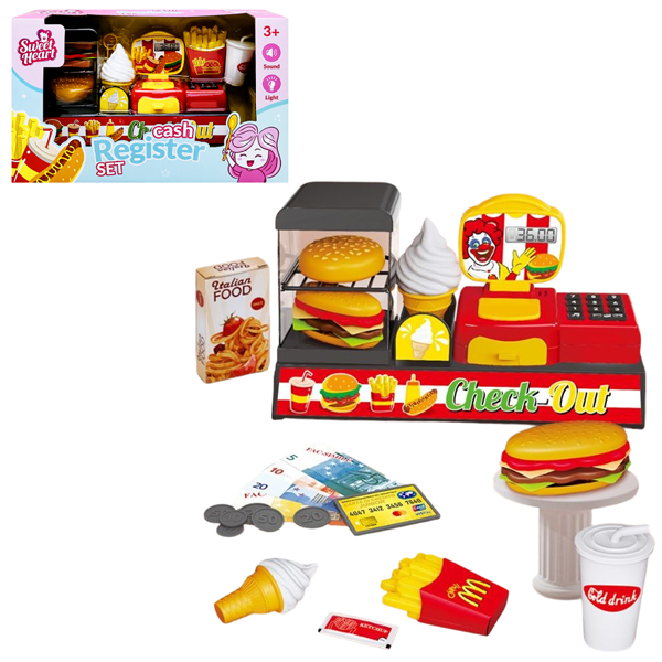 Đồ Chơi Máy Tính Tiền Kèm Thức Ăn Nhanh - Sweet Heart SH9029