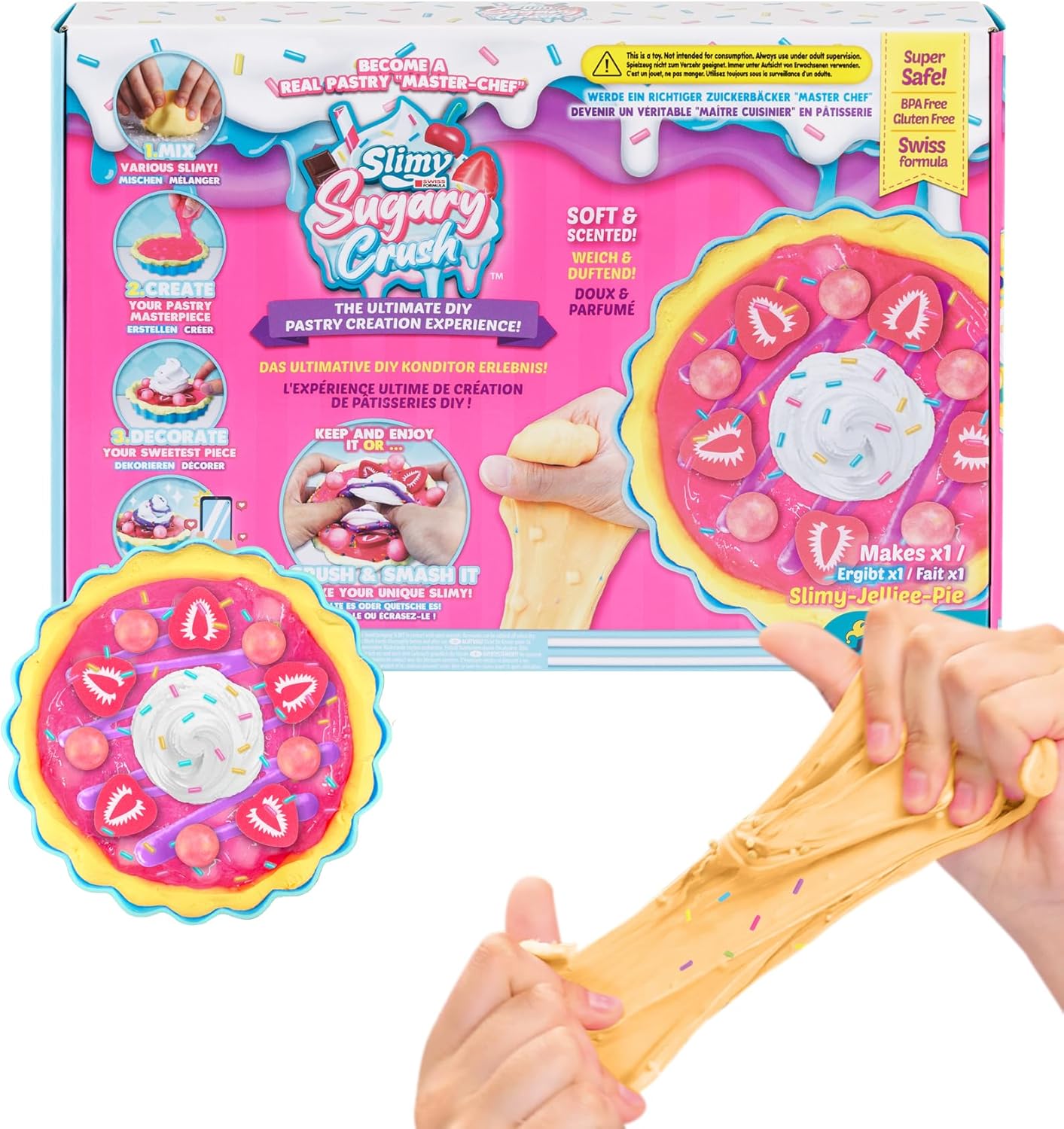 Đồ Chơi Bộ Bánh Slime Ngọt Ngào Hương Dâu - Jelly Pies - Slimy 20271231/36101/PK