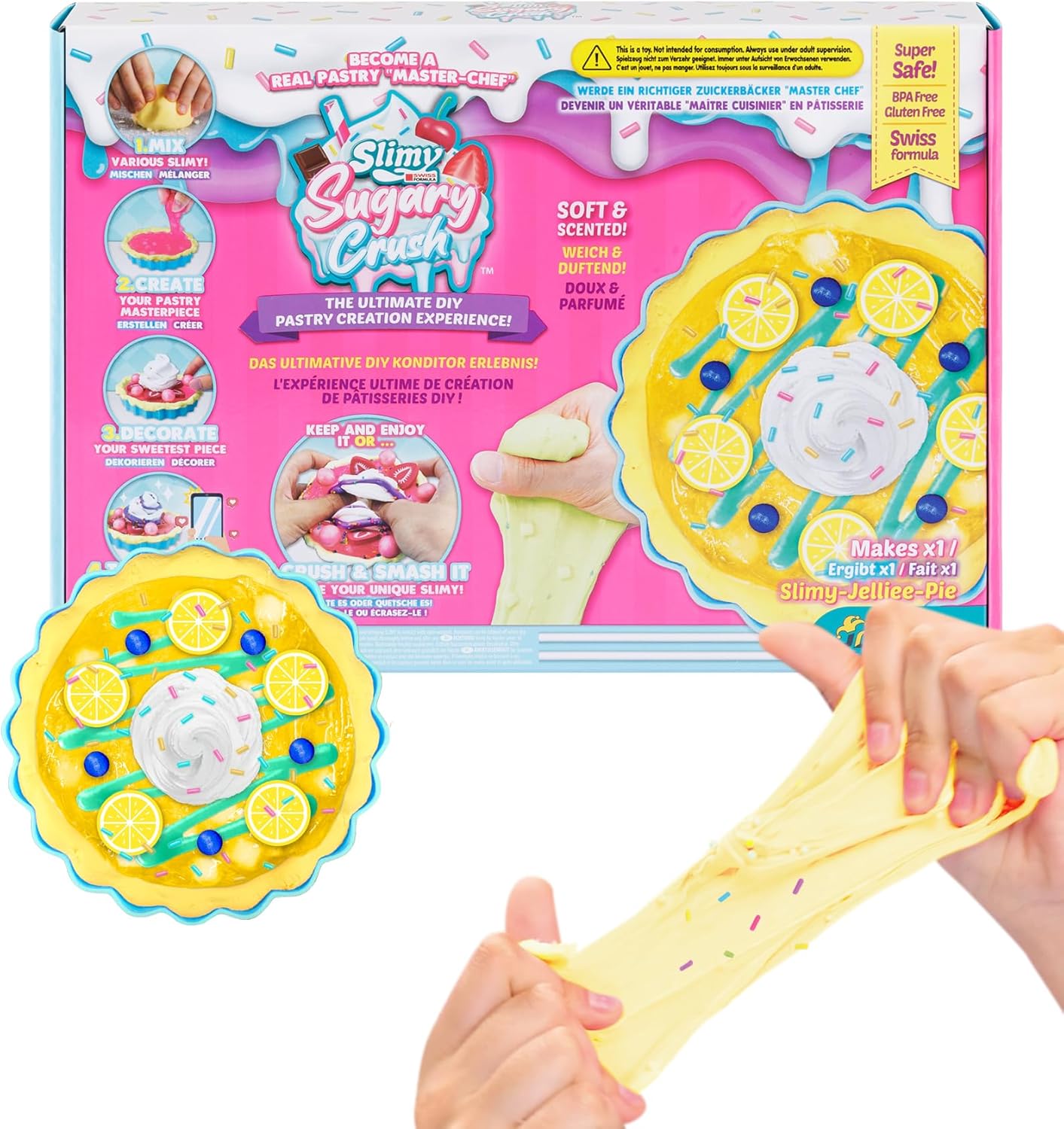 Đồ Chơi Bộ Bánh Slime Ngọt Ngào Hương Chanh Tươi Mát - Jelly Pies - Slimy 20271231/36101/YE
