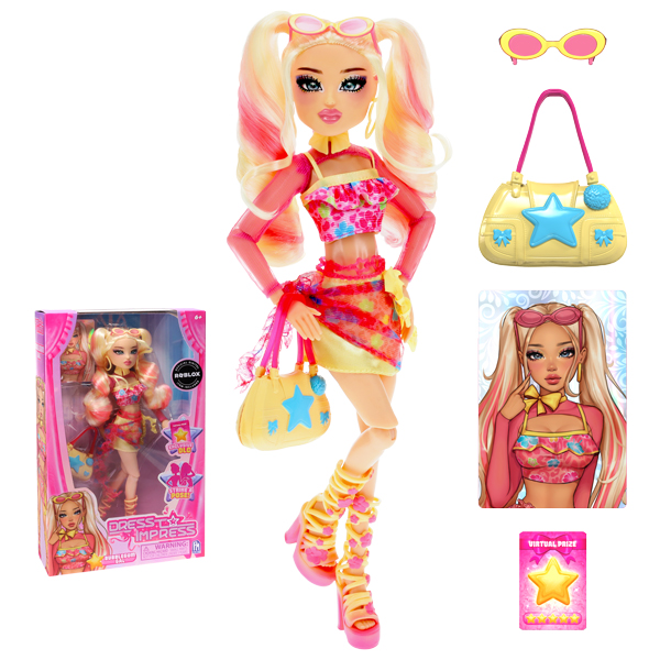 Đồ Chơi Búp Bê Thời Trang Game Dress To Impress - Bubble Gum Gal - PhatMojo FD4104