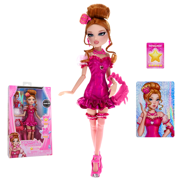 Đồ Chơi Búp Bê Thời Trang Game Dress To Impress - Lovely Hearts - PhatMojo FD4106