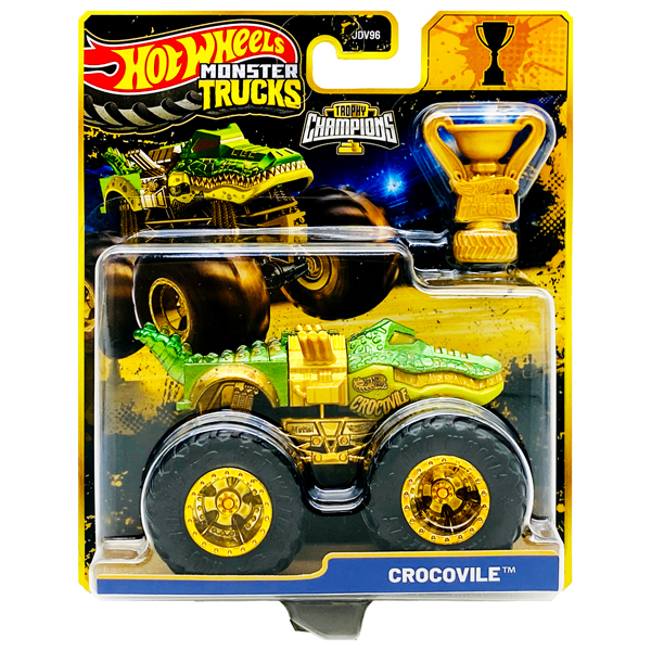 Đồ Chơi Mô Hình Siêu Xe Tải HW Monster Trucks - Nhà Vô Địch - Hot Wheels JDV96 - Crocovile