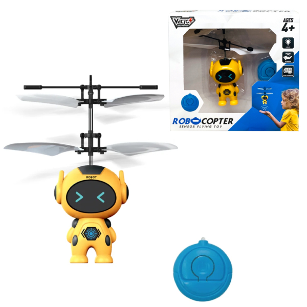 Đồ Chơi Robot Trực Thăng Cảm Biến - Vecto VT2660B/YL - Màu Vàng