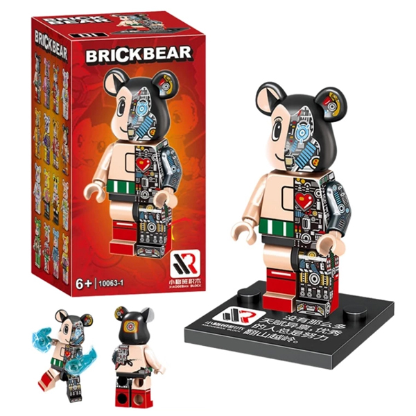 Đồ Chơi Lắp Ráp Mô Hình Gấu Bearbrick - Xiaogeban Block 1063-1