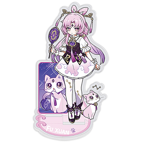 Tấm Trang Trí Honkai Star Rail - Chibi Cat - Nullset - miHoYo NH13 - Fu Xuan