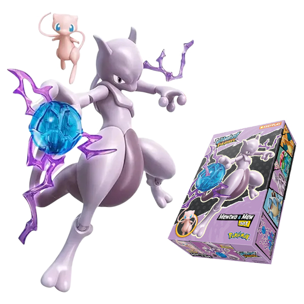 Đồ Chơi Lắp Ráp Go Adventure Pokémon - Mew & Mewtwo - Keepplay K20249