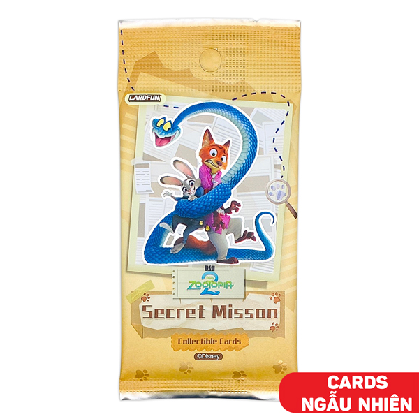Card Bo Góc Zootopia - Zootopia 2 - Secret Misson - Card.Fun UD12 (Cards Ngẫu Nhiên)