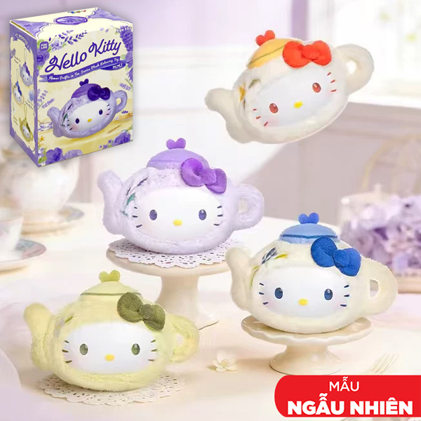 Blindbox Móc Treo Thú Bông Hello Kitty - Flower Drifts In Tea Series - Mini - Moetch MP15