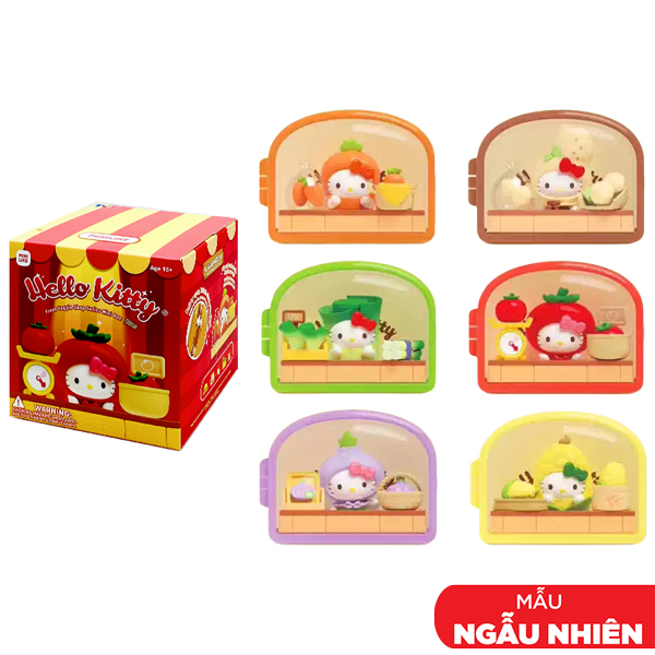 Blindbox Mô Hình Hello Kitty - Fresh Veggie Shop Series Mini Box Pro+ - Moetch MM79