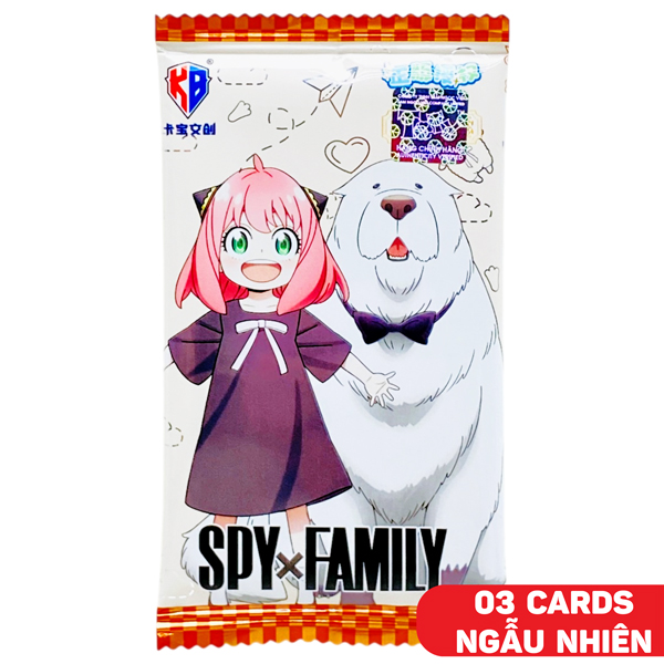 Card Bo Góc Spy x Family - Series 1 V10 - Kabao BX01 (3 Cards Ngẫu Nhiên/Túi)