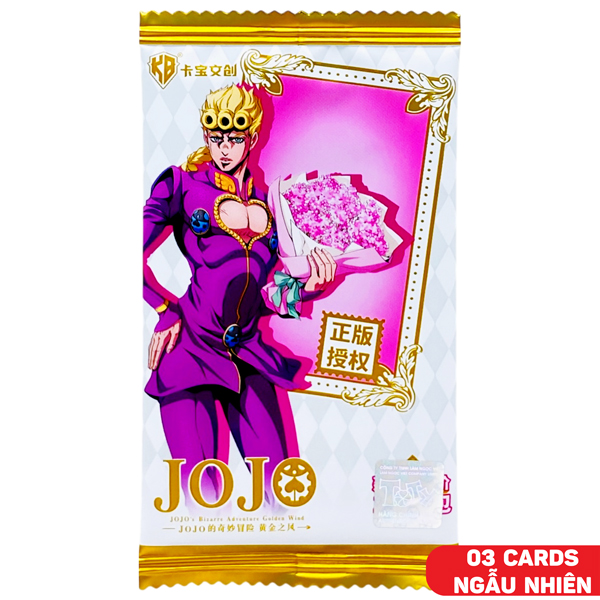 Card Bo Góc Jojo's Bizarre Adventure - Golden Wind Series 2 V10 - Kabao BJ03 (3 Cards Ngẫu Nhiên/Túi)