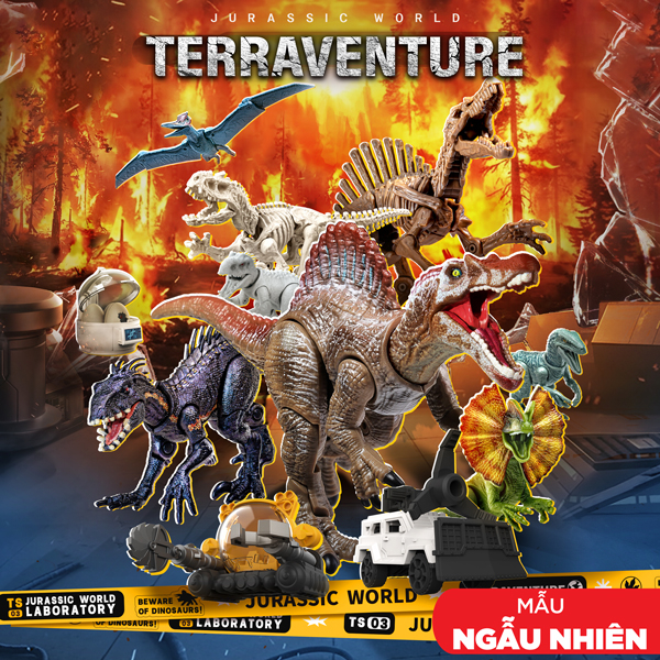 Blindbox Đồ Chơi Lắp Ráp Mô Hình Khủng Long Jurassic World - Terraventure TS03 - Blokees EJ03
