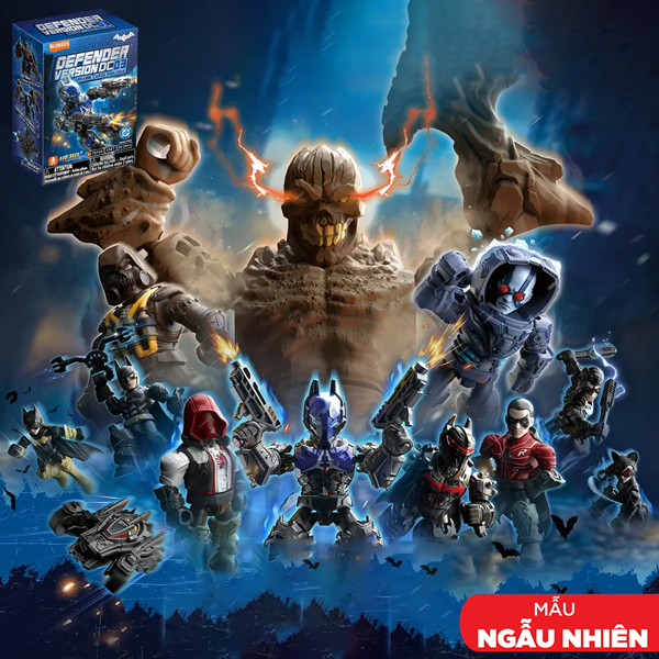 Blindbox Đồ Chơi Lắp Ráp Mô Hình DC - Defender Version DV03 - Arkham - Chaos Prologue - Blokees EC08